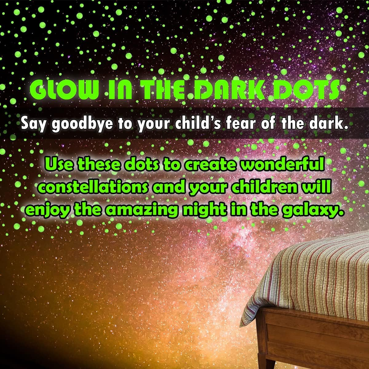 202 Pcs Domed Glow in The Dark Dots Stickers Luminous Wall Ceiling Stickers D…