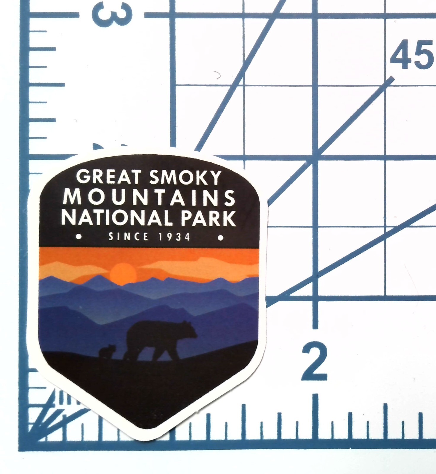 Great Smoky Mountains Sticker National Park Vinyl Decal Scrapbook Journal Nature