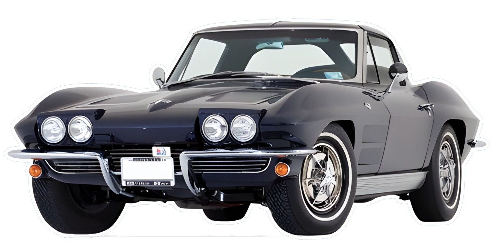 1963 Chevrolet Corvette Sting Ray Classic Car Vinyl Sticker Waterproof