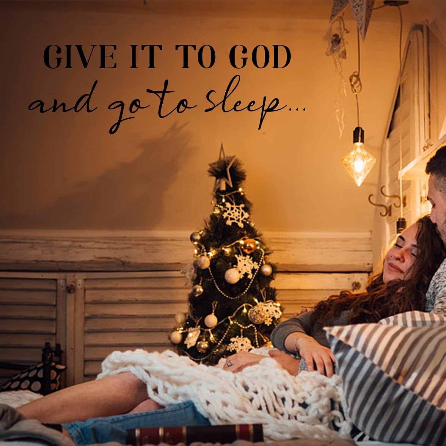 Inspirational Wall Decal "Give It to God" Vinyl Quote Sticker Home Decor