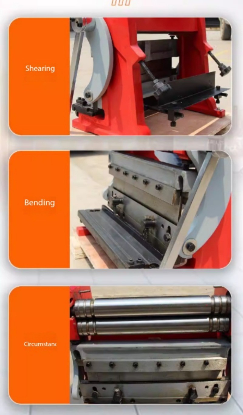 Manual Three-in-One Bending Machine for Copper, Iron, Aluminum, and Steel Plates