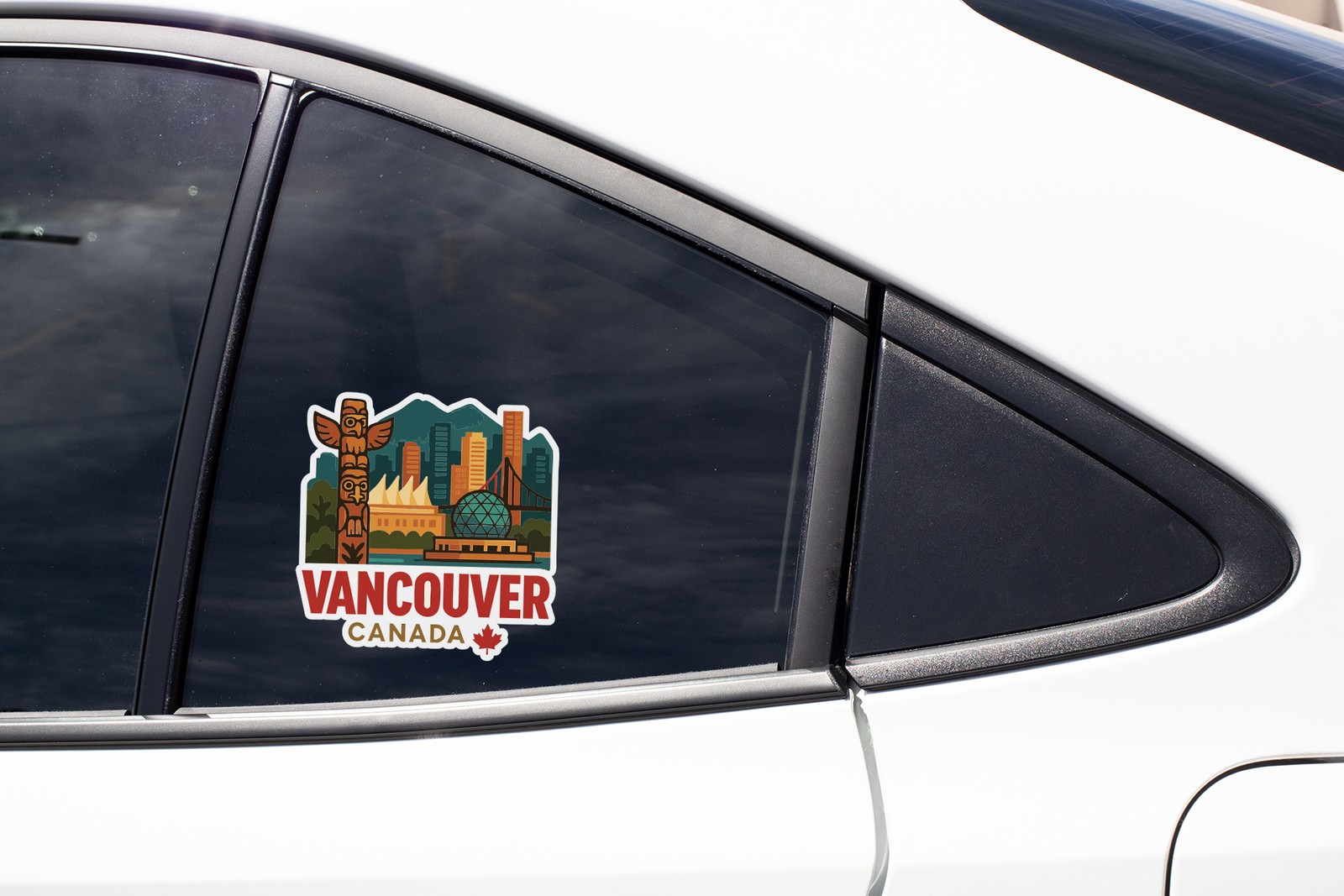 Vancouver Canada Sticker Decal Vinyl Die-Cut City Skyline Landmark Design