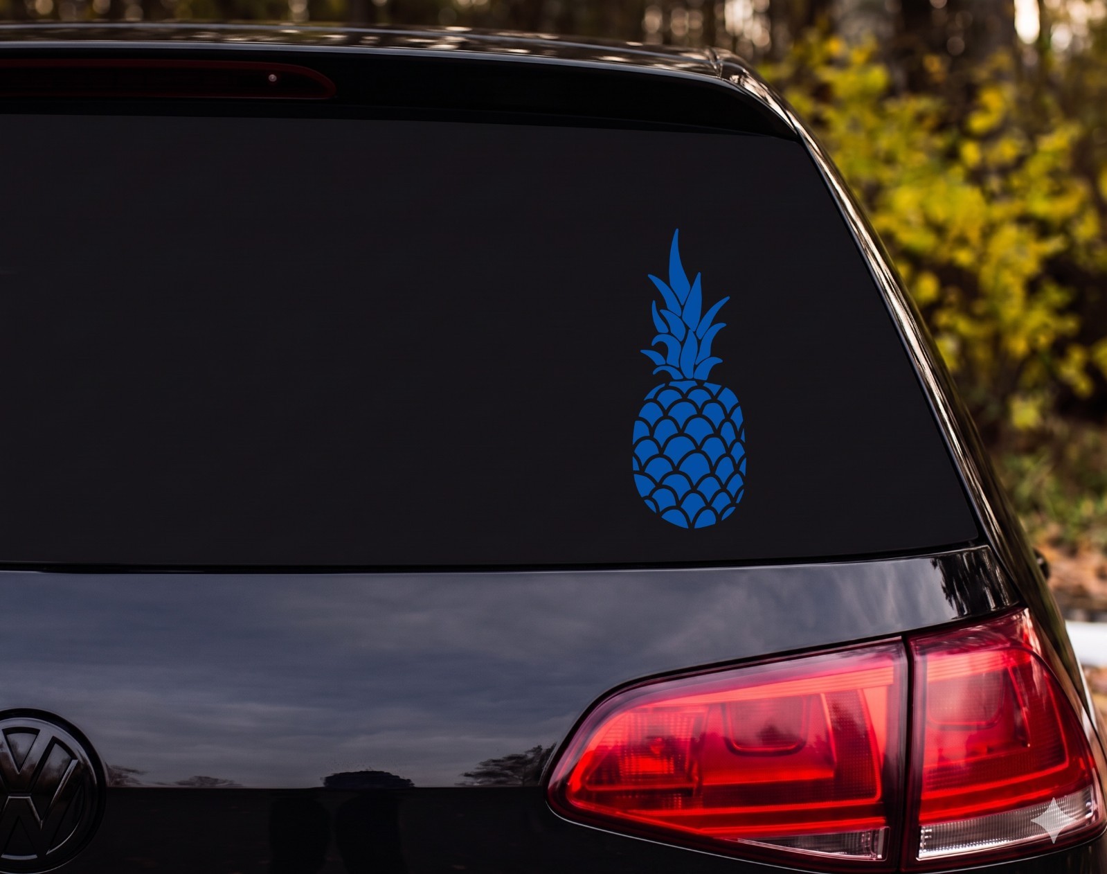 Pineapple Silhouette Vinyl Decal Sticker Laptop Wall Tropical | Foodie Gift