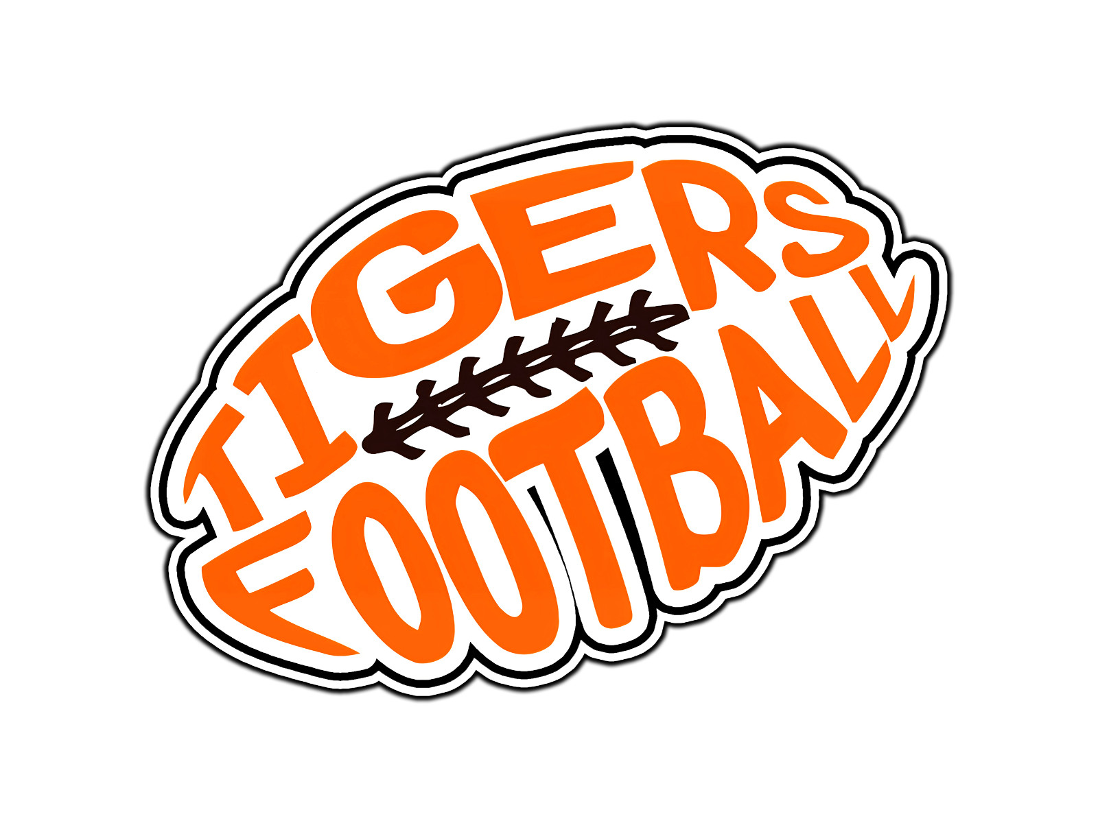 #0258 Clemson Tigers Football Logo College Sticker Waterproof Vinyl Decal DieCut