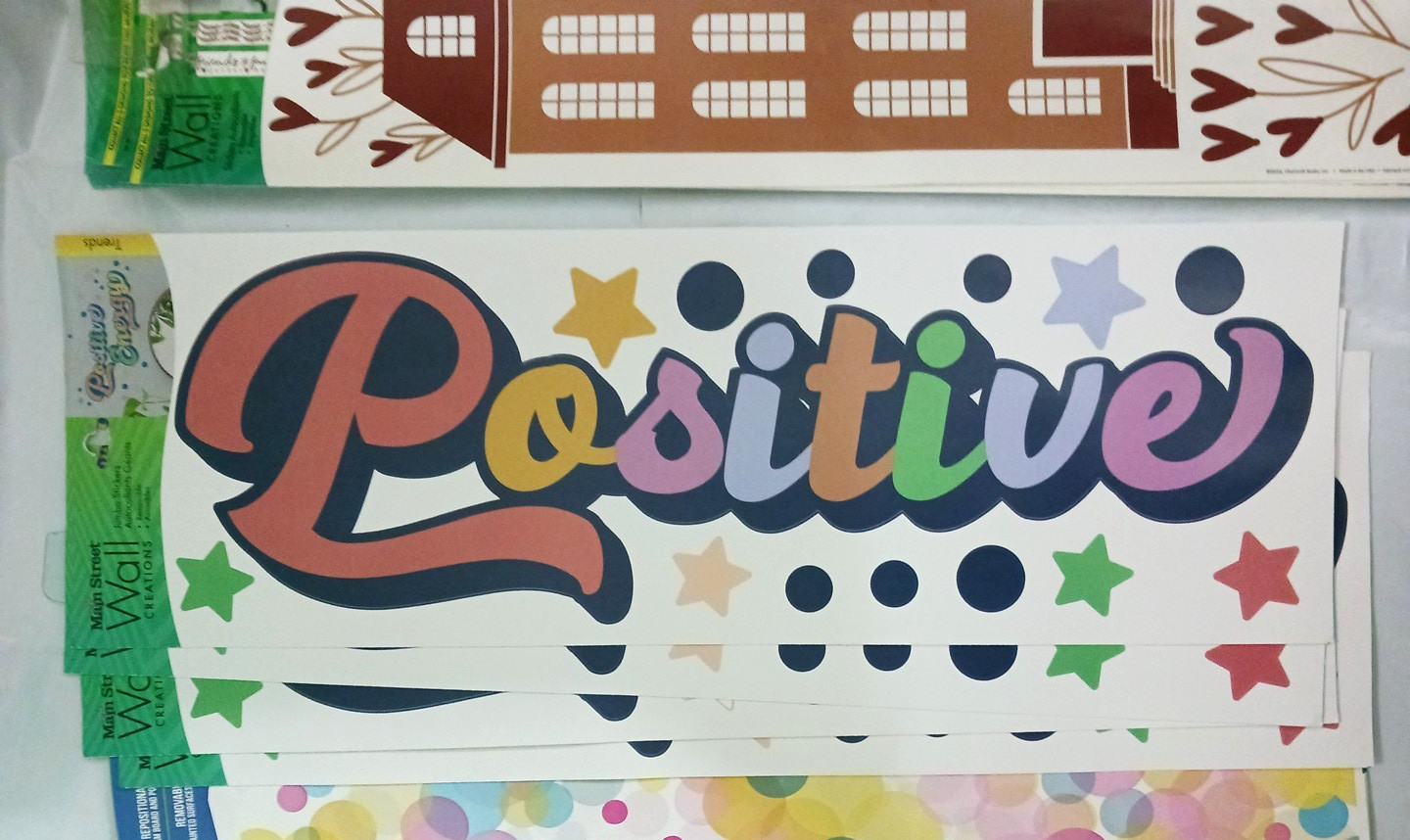 Wall Decal Stickers. 32 Large Sheets. Positive energy, believe in magic, Trees +