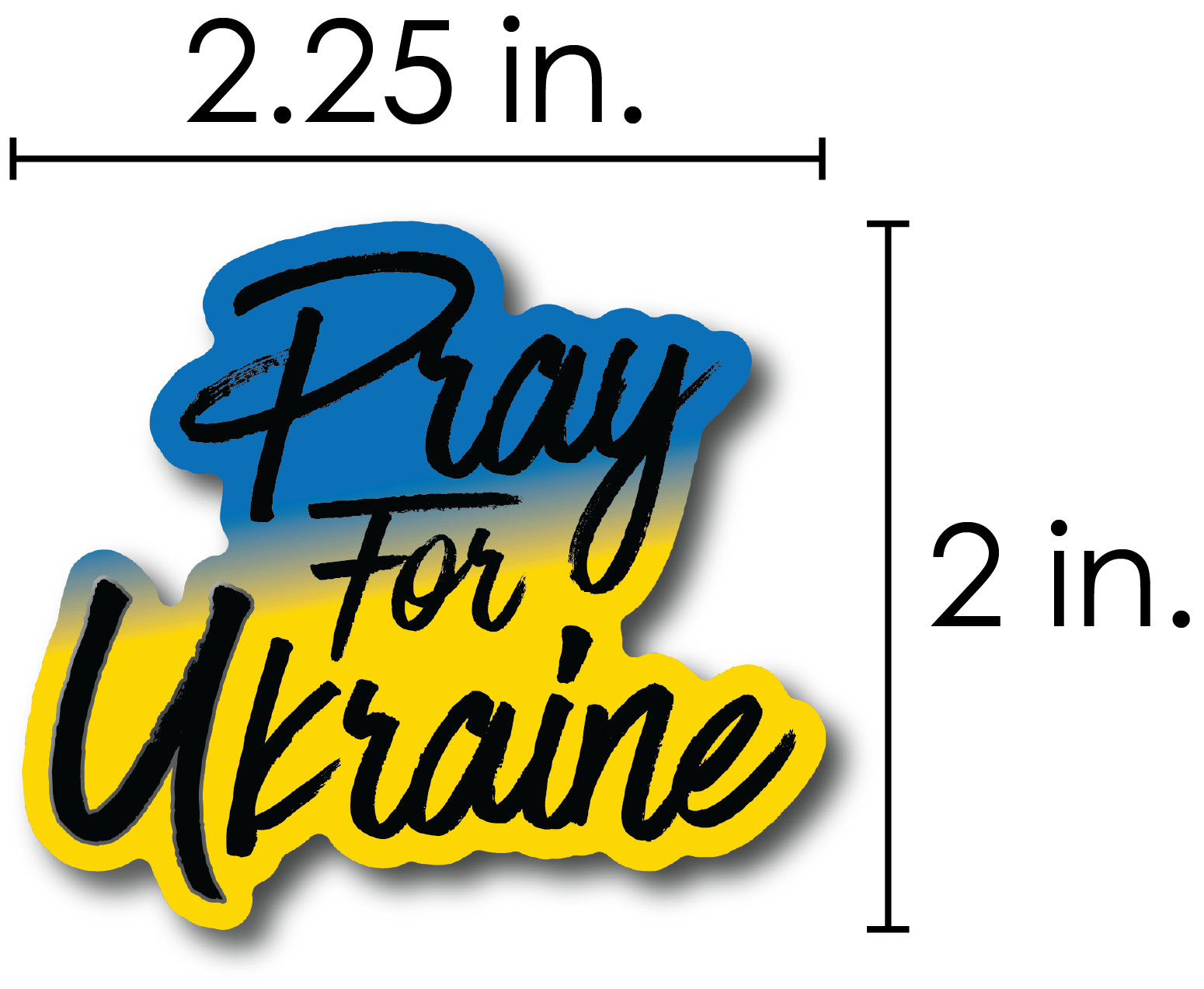 UKRAINE Flag Sticker Decal Vinyl Laptop cell phone Car Window Pray for Ukrainian
