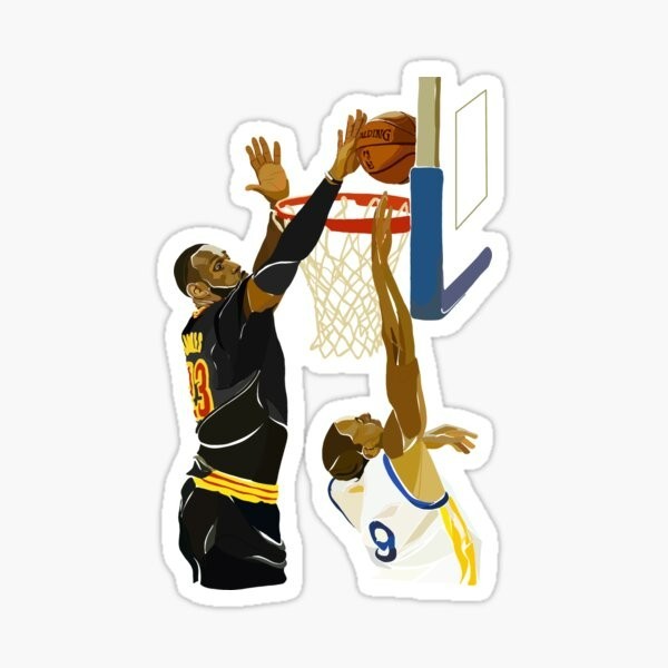 lebron james basketball nba Sticker Gloss Laminate l Waterproof uv resistant