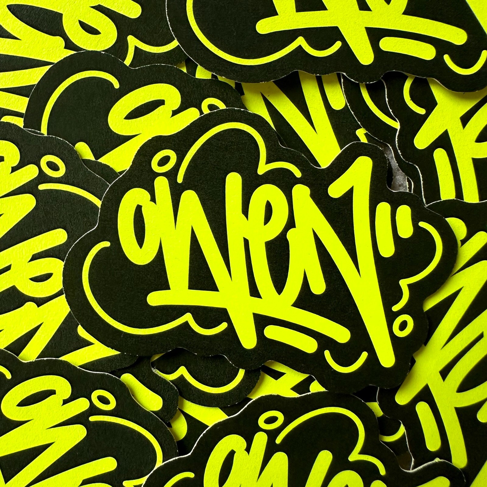 Neon Name Sticker Pack : OWEN | for school or Office | graffiti | Calligraphy