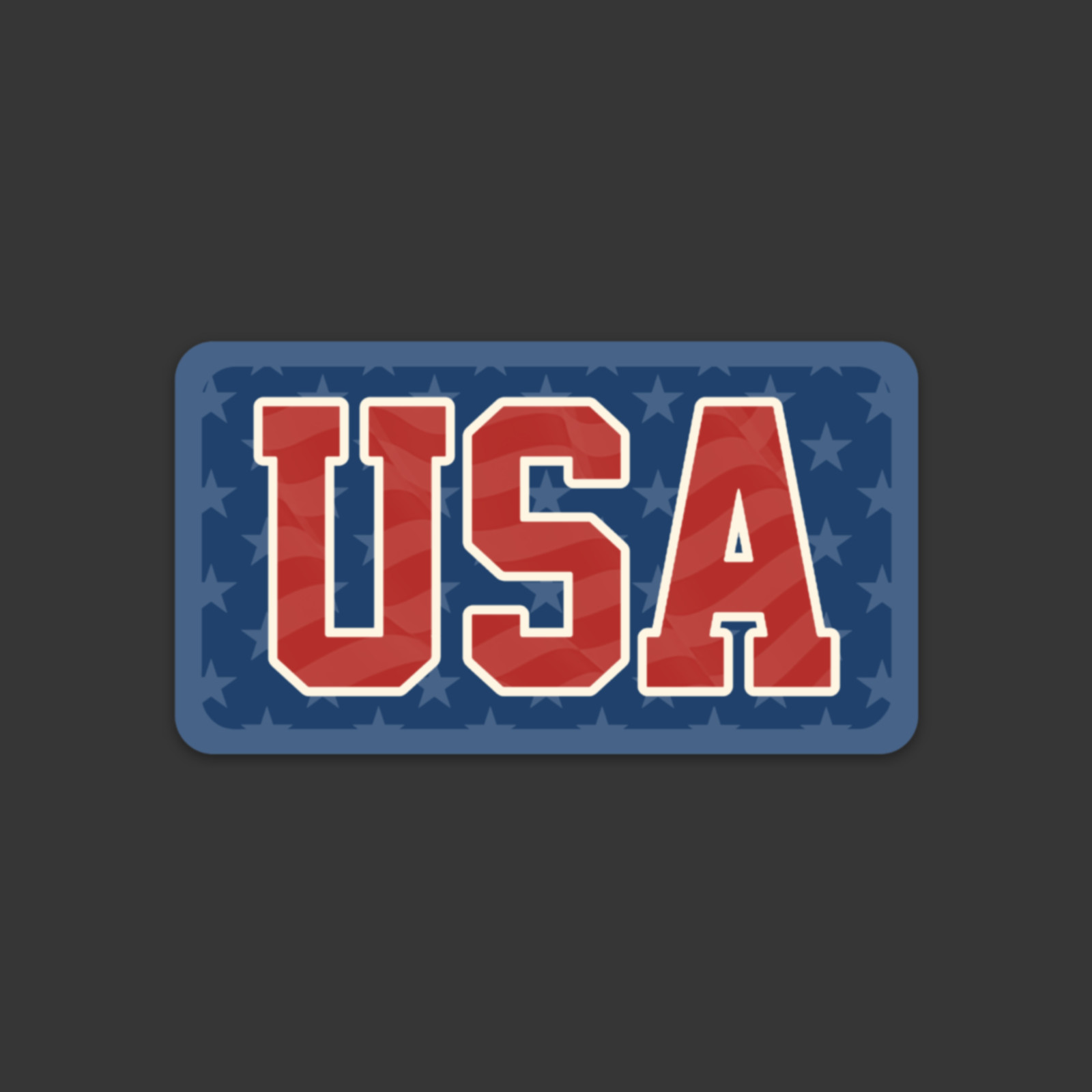 USA Stars & Stripes Pattern Patriotic Vinyl Decal Sticker