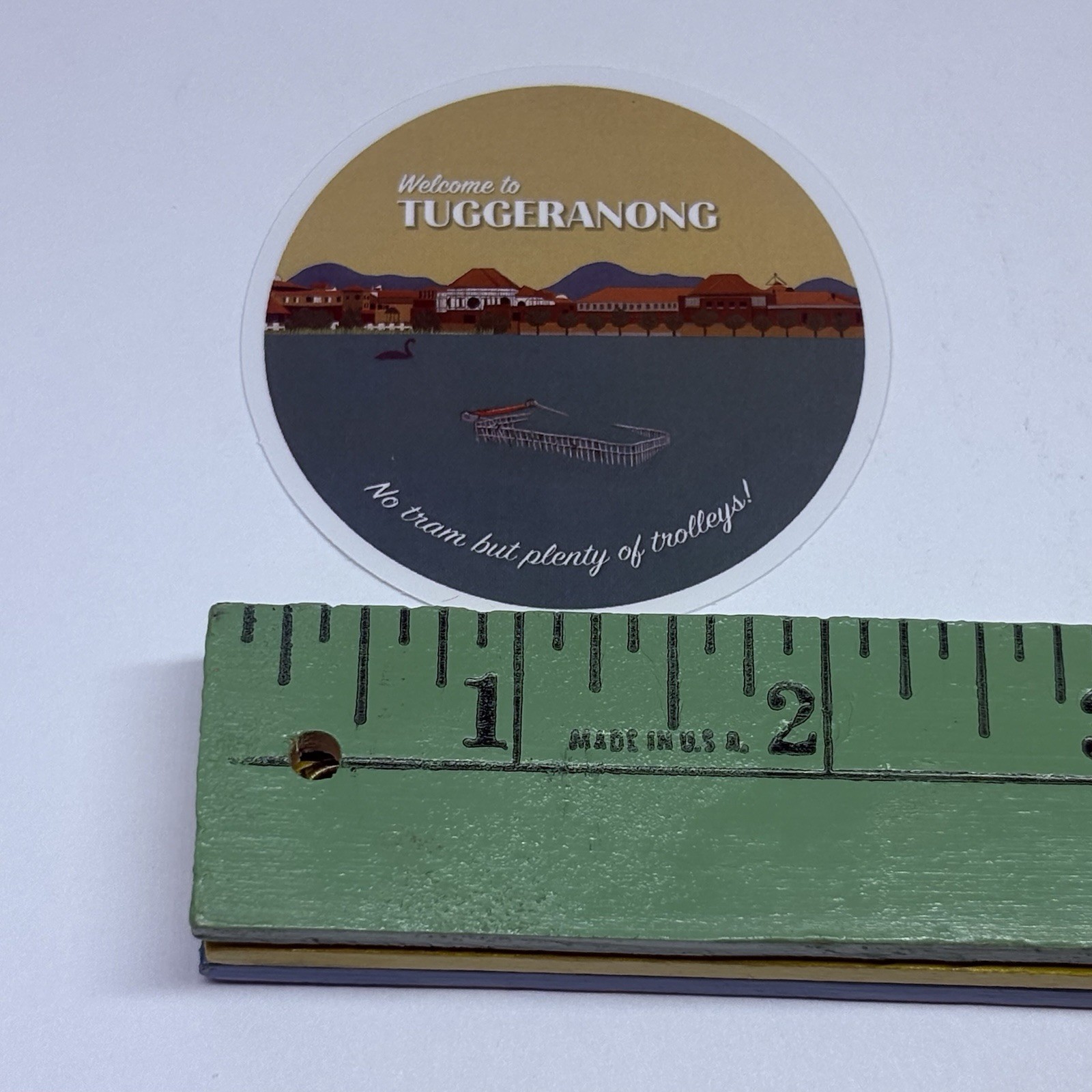 Tuggeranong Australia Sticker Builsinf Landscape Art Decal Vinyl Country Tc9