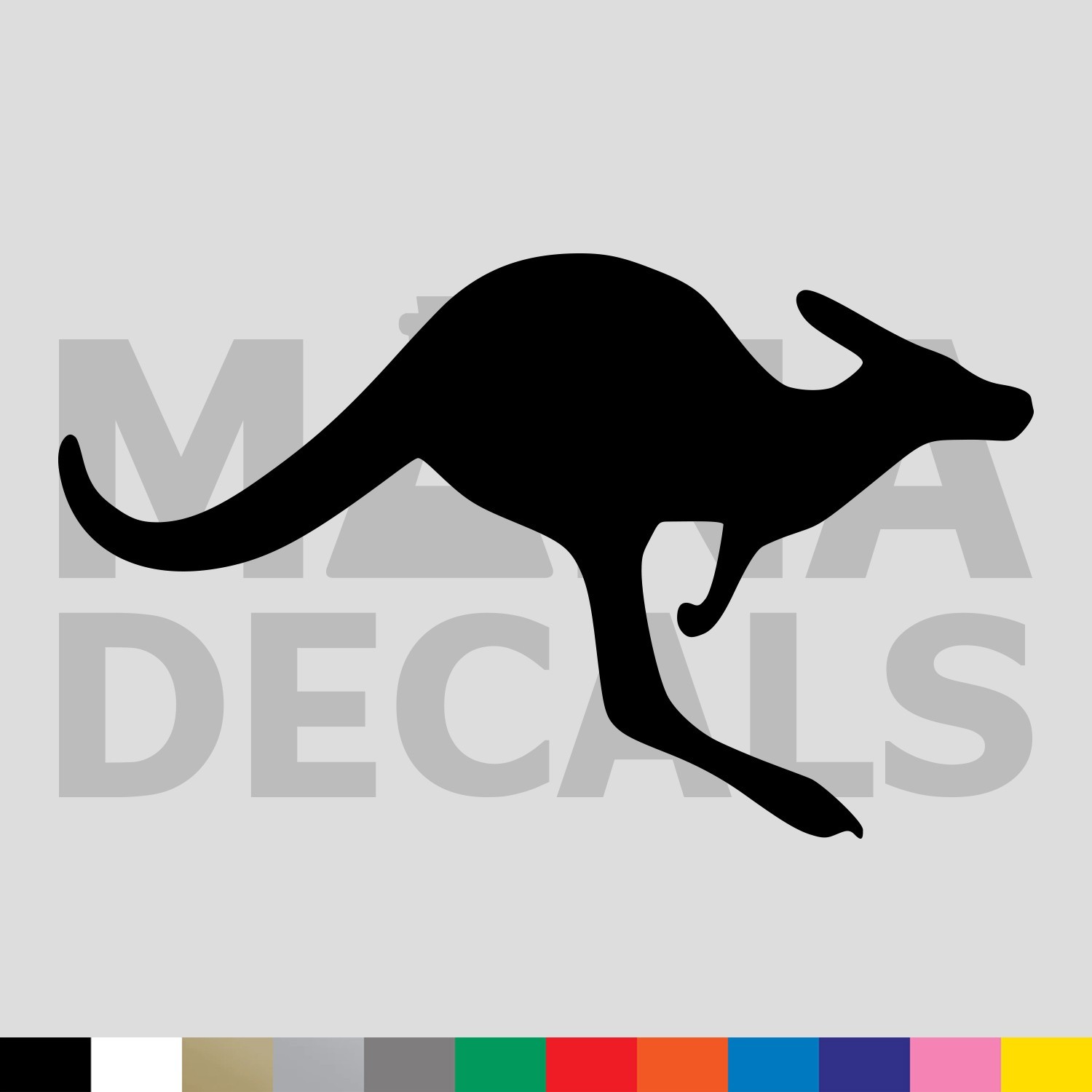 Kangaroo Vinyl Die Cut Decal Sticker – Marsupial Australia