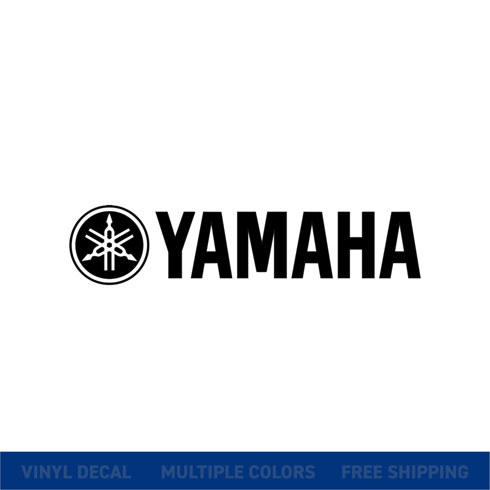 Yamaha Logo Vinyl Decal Sticker | Motorcycle Car Window Bike Graphic | xColors