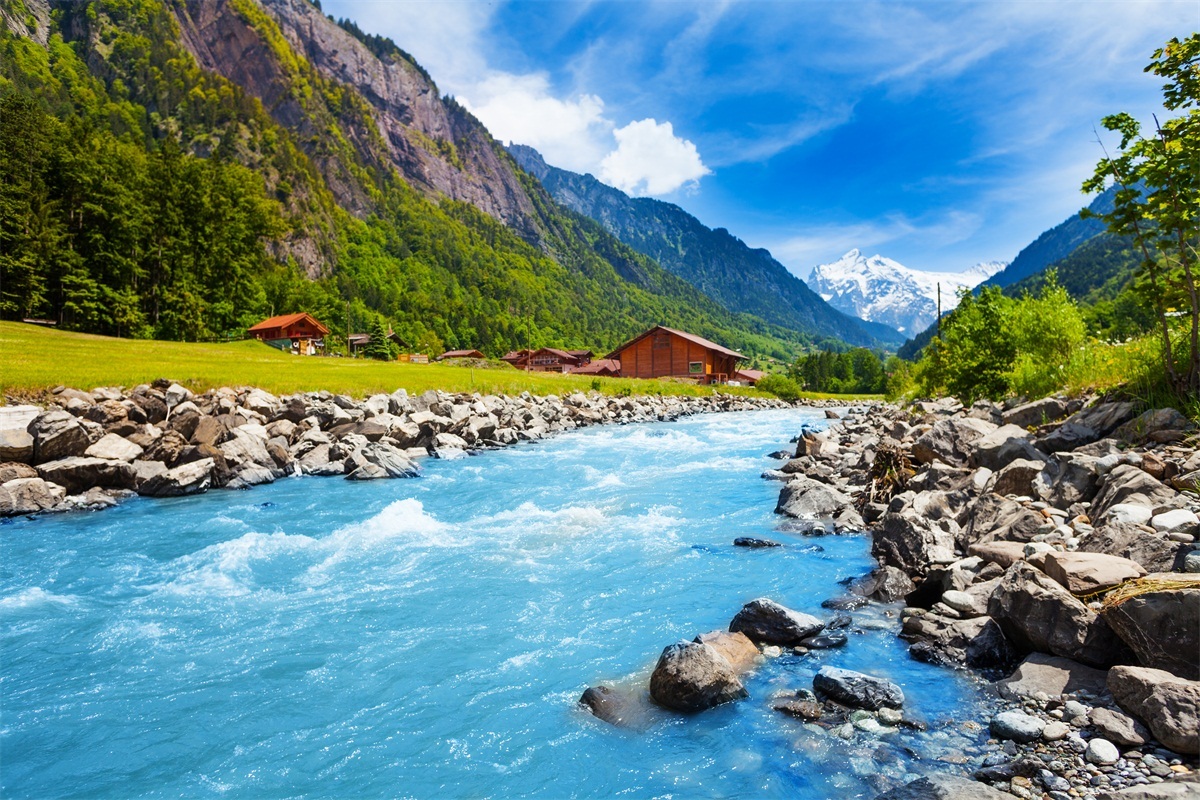3D Valley River 665 Wall Paper Wall Print Decal Wall Deco Indoor AJ Wall Paper