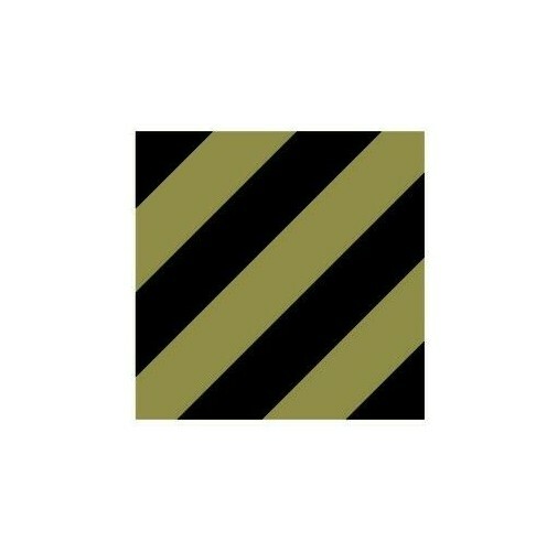 3rd Infantry Division Vinyl Window Decal/Sticker Olive/Black