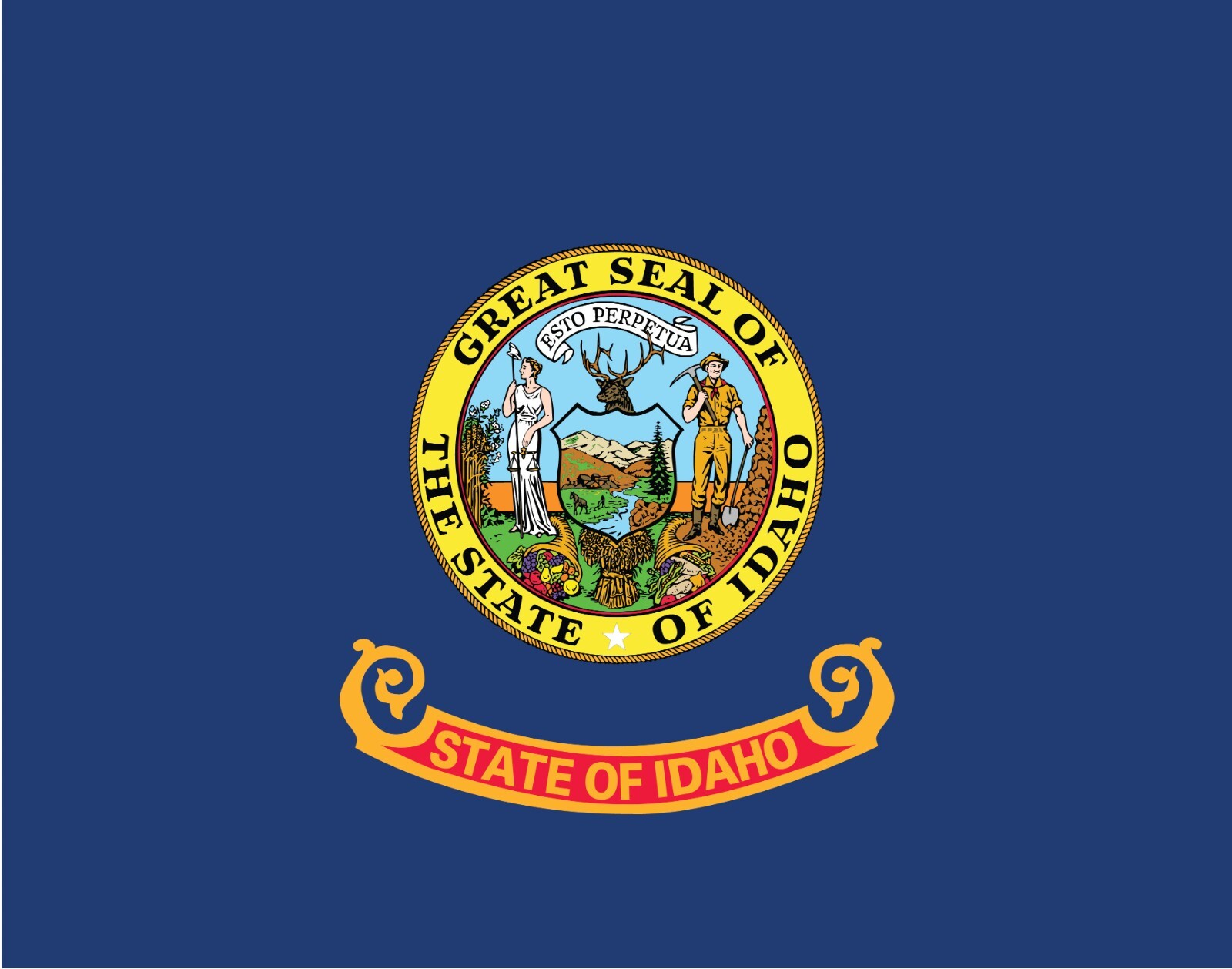 Idaho State Flag Vinyl Decal Sticker Car Truck Bumper Laptop Mug Tumbler
