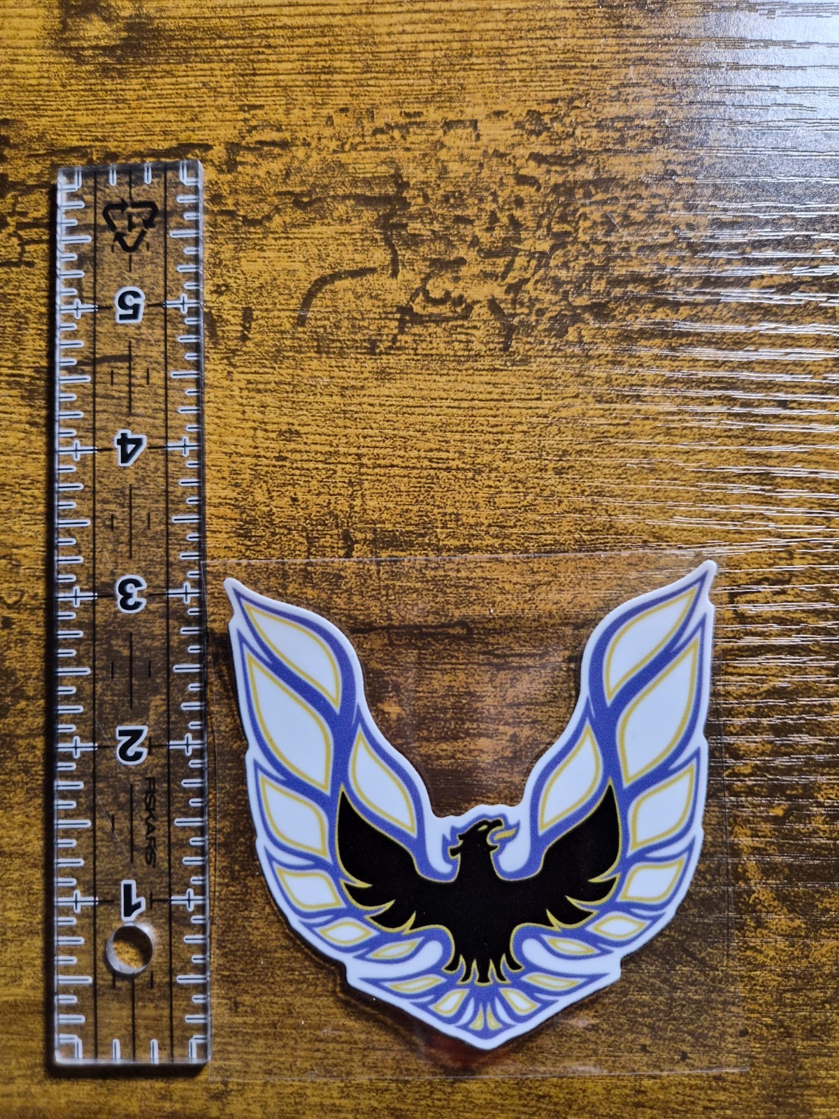 Blue UV DTF Decal Sticker waterproof USA NOT VINYL