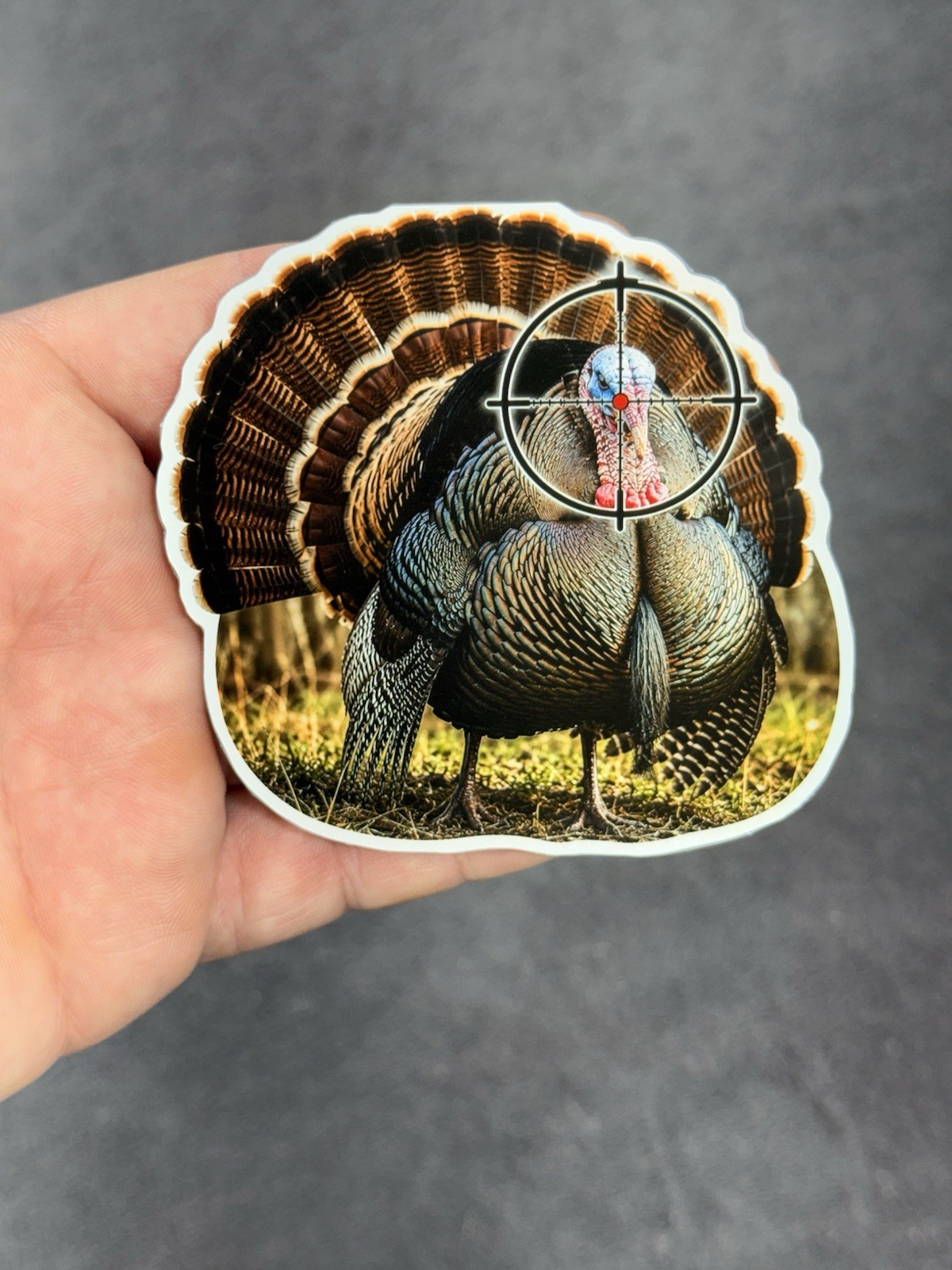 Turkey Hunting Bird Camo Call Feathers Fan Vinyl Decal Car Truck Cooler Tumbler