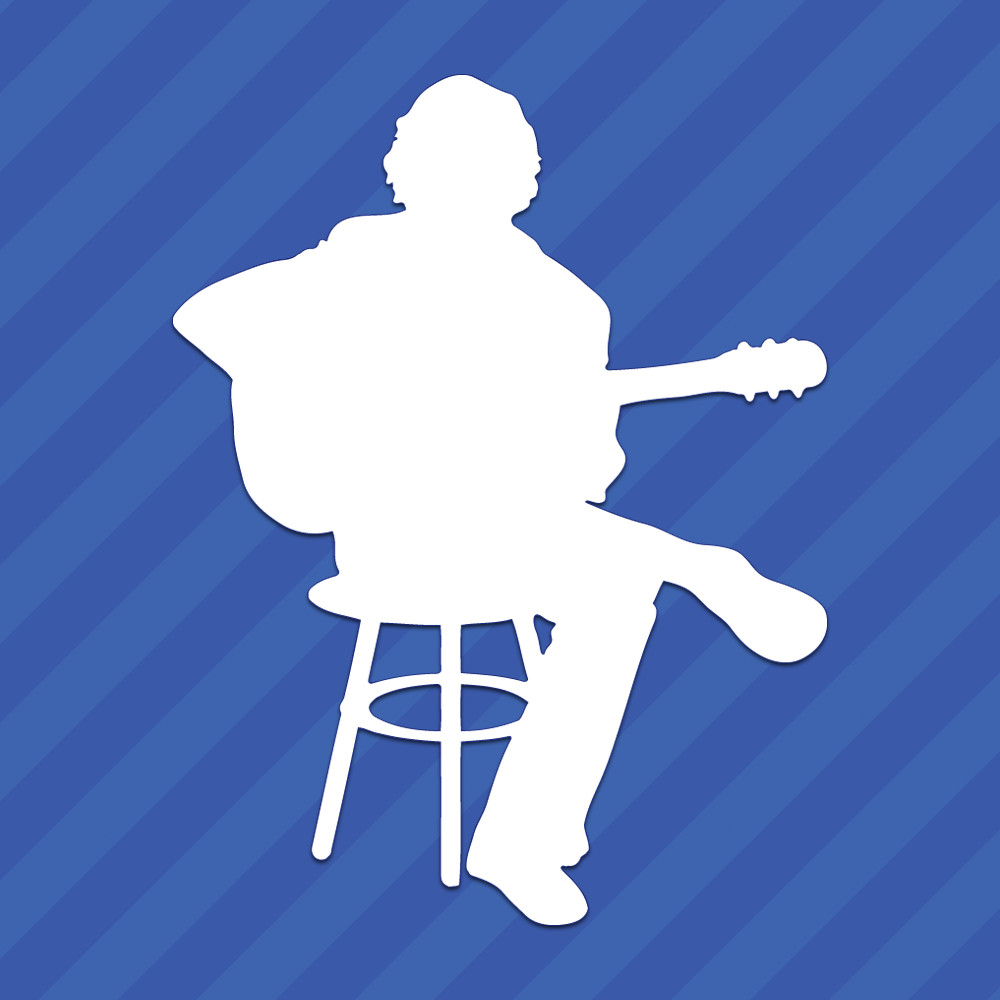Guitar Player Vinyl Decal Sticker