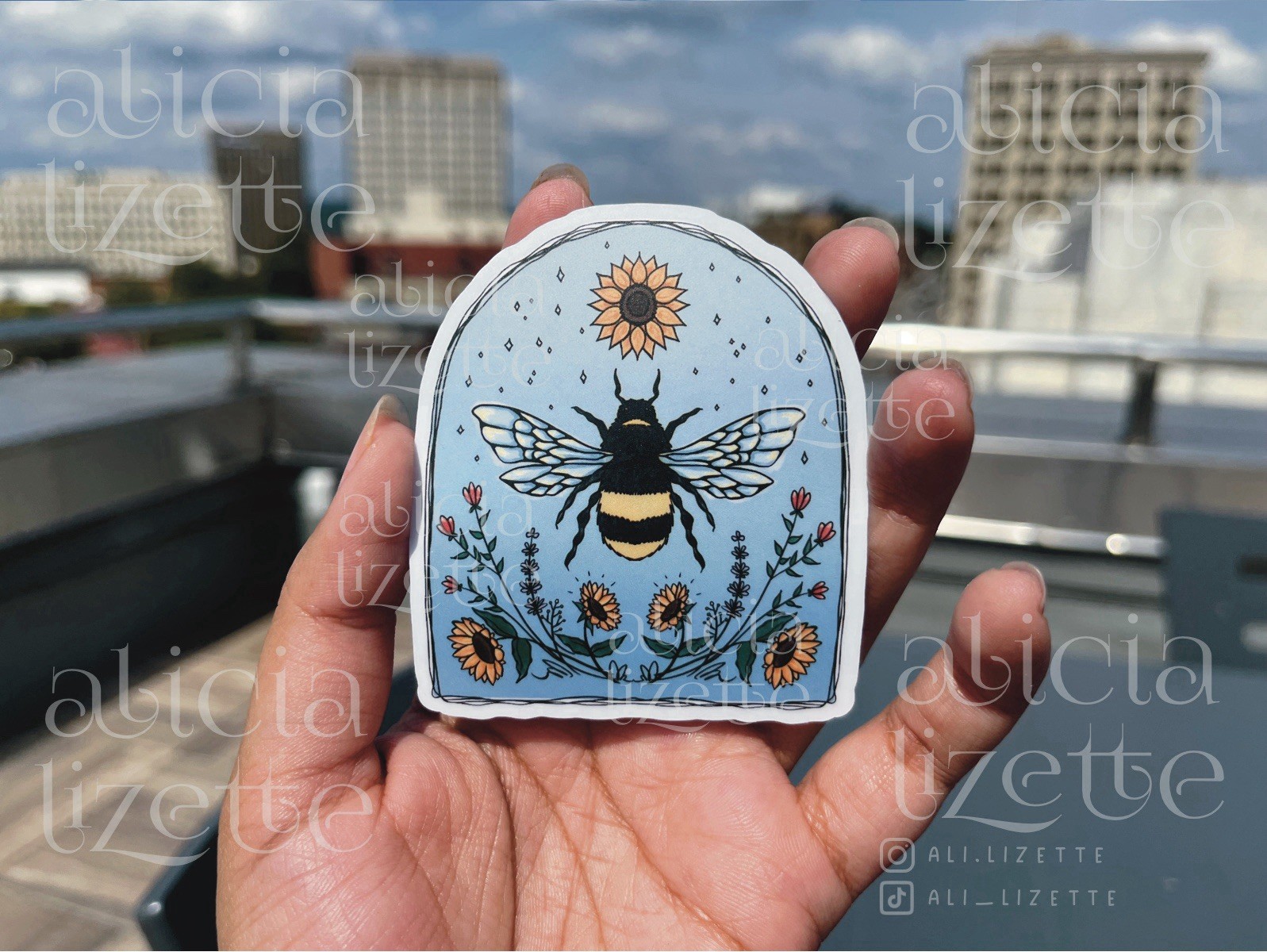 bumblebee nature vinyl sticker