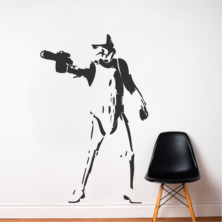 Storm Trooper Wall Decal Sticker, Star Wars Wall Decal, The Empire Wall Art, g73