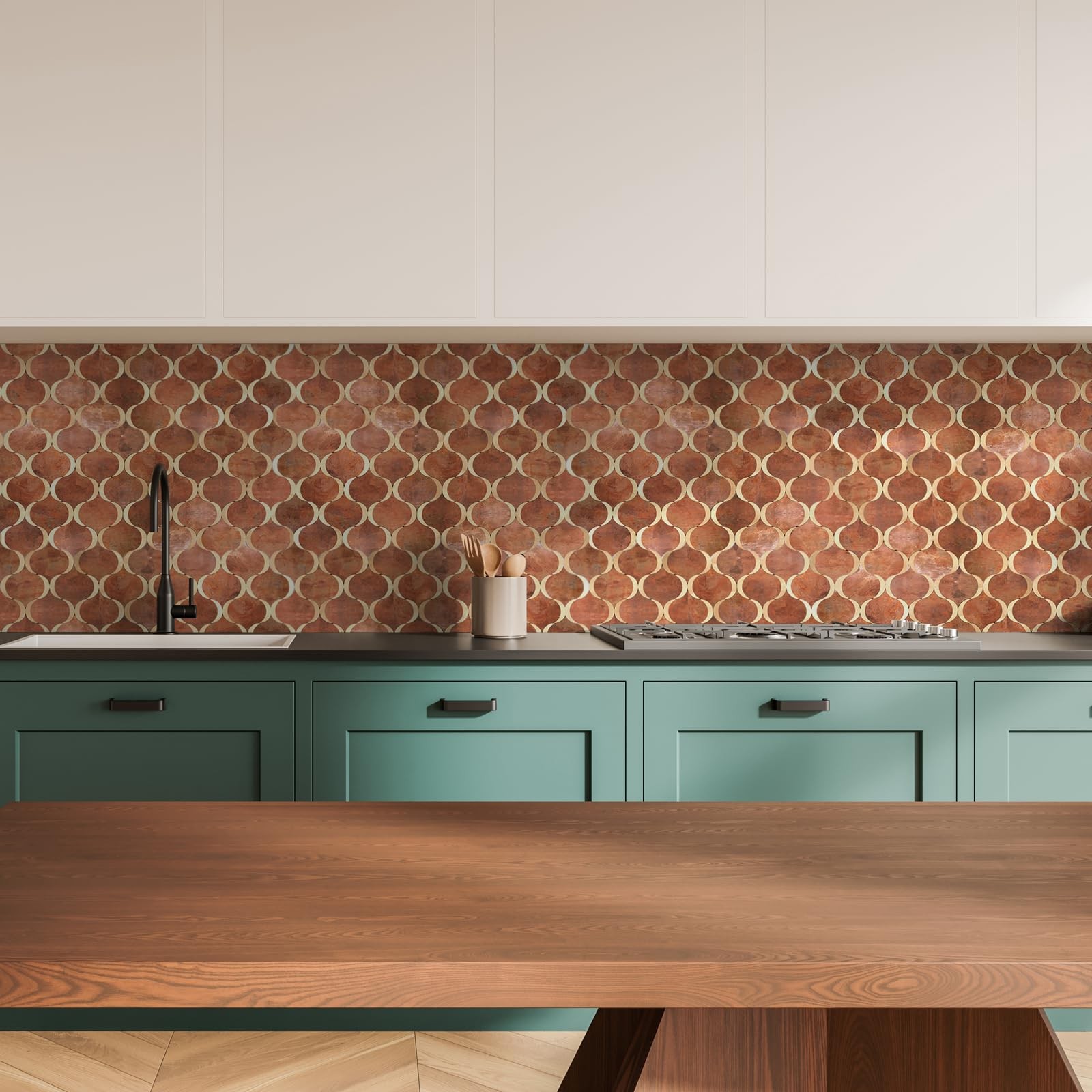 10 Arabesque Peel and Stick Backsplash Tile, Stick on Backsplash for Kitchen …