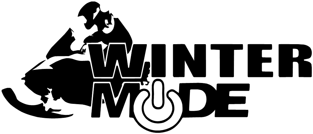 Snowmobile decal, winter mode vinyl decal, ski-doo stickers, ski-doo decals