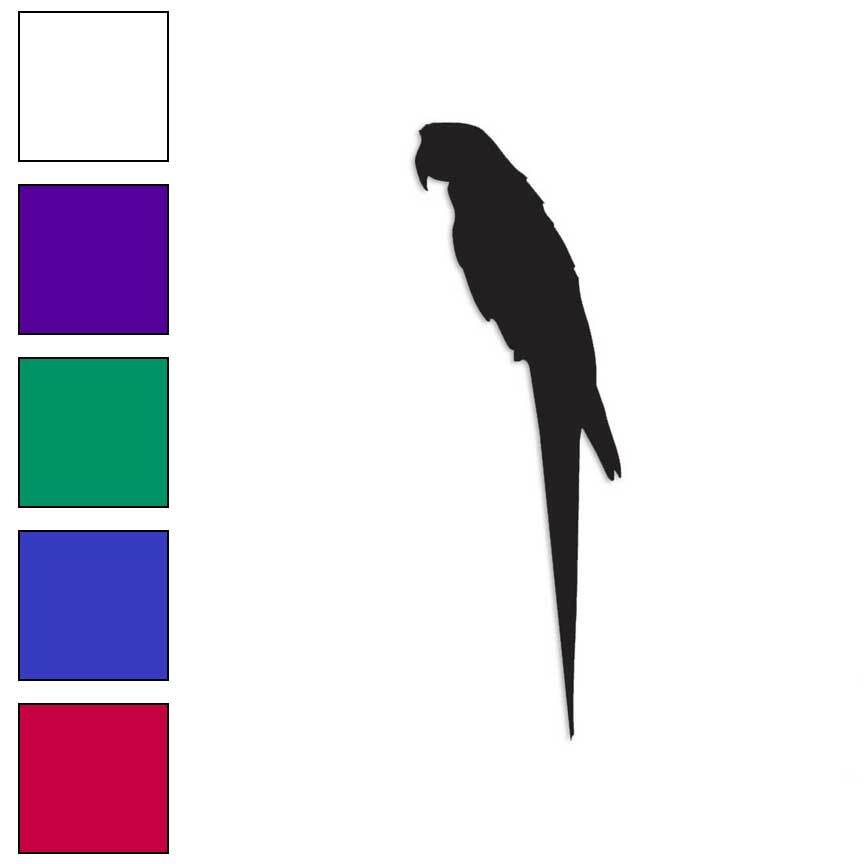 Parrot Macaw, Vinyl Decal Sticker, Multiple Colors & Sizes #508