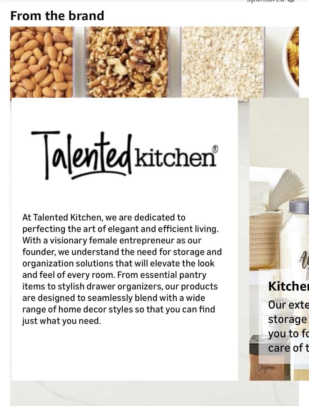 Talented Kitchen Pantry Labels for Food Containers Jar & Bin Labels Organization