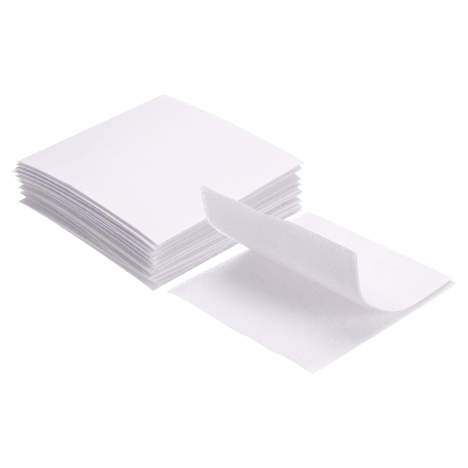 8set Hook and Loop Strips with Adhesive 4.3"x4.3" Hook and Loop Tape White
