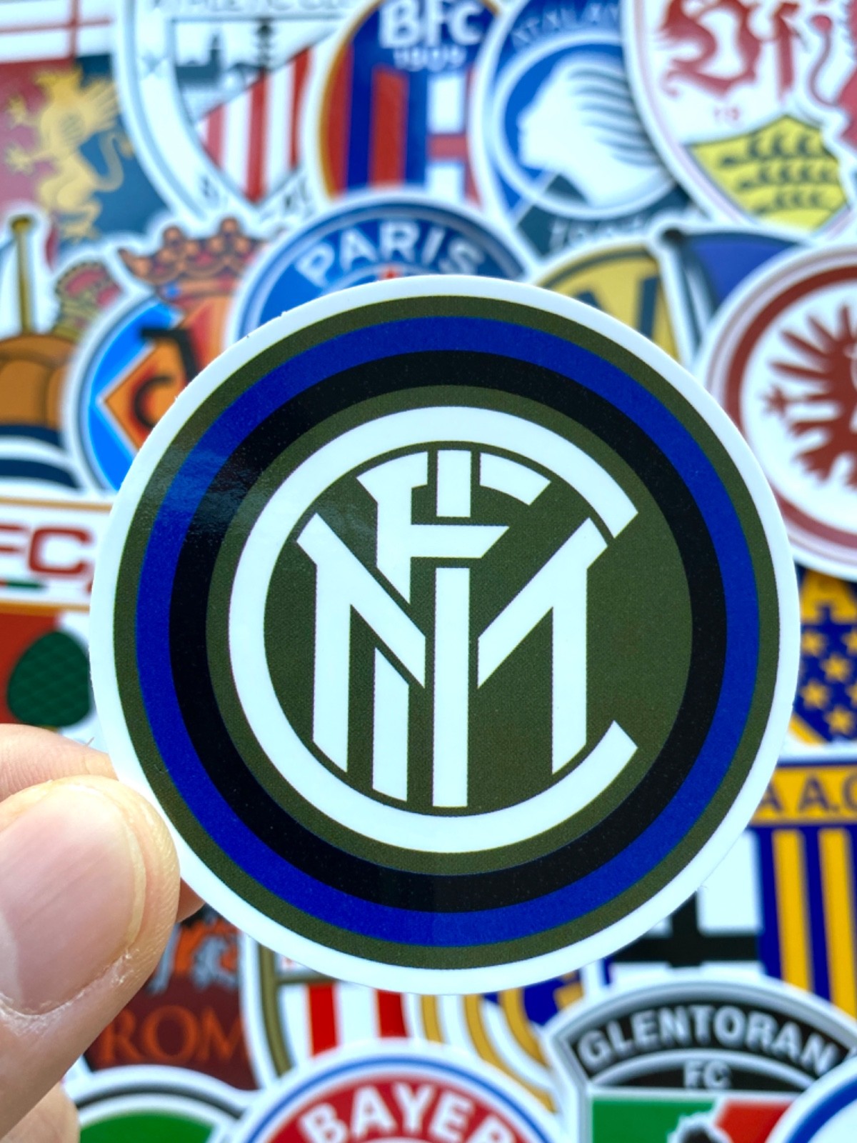 Football Soccer Clubs Logo Stickers, Champions League Water Bottle Laptop Decals