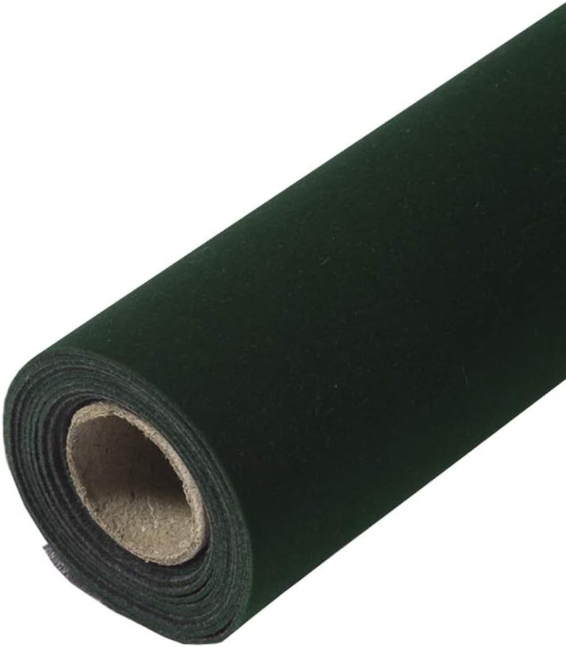 Self-Adhesive Black Velvet Flock Liner Sticker, 17.7X98 Inches
