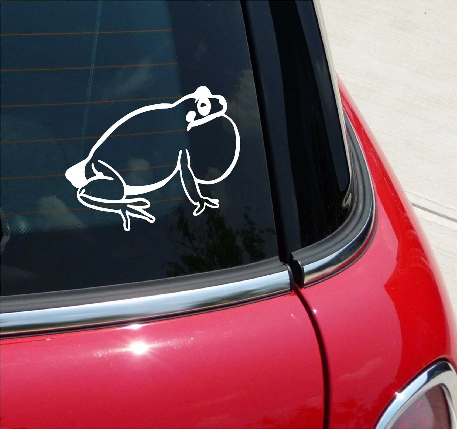 BULL FROG BULLFROG FROGGIE JUMP GRAPHIC DECAL STICKER ART CAR WALL DECOR