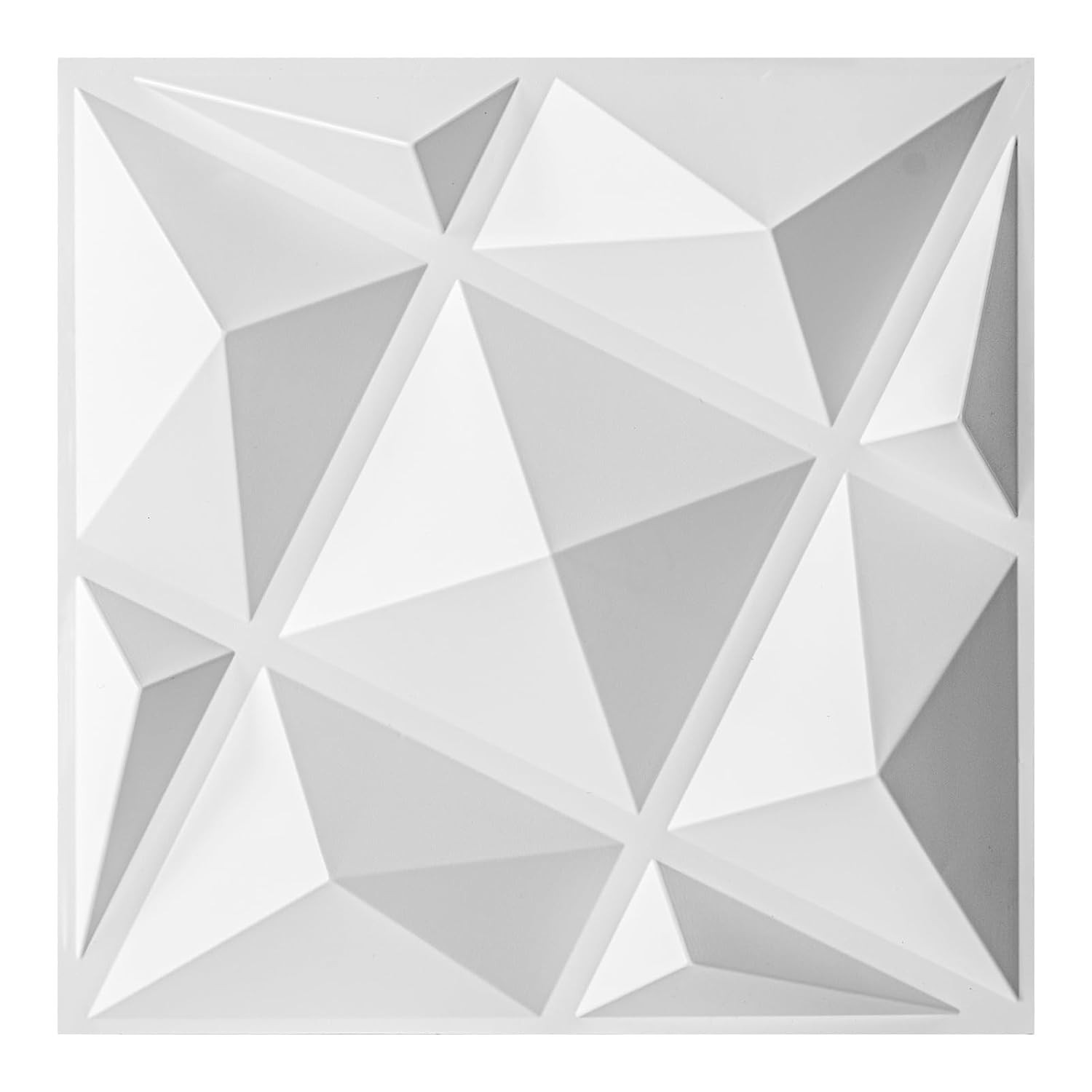33 Pack 3D Wall Panel Diamond Interior Wall Décor PVC Flower Textured Wall