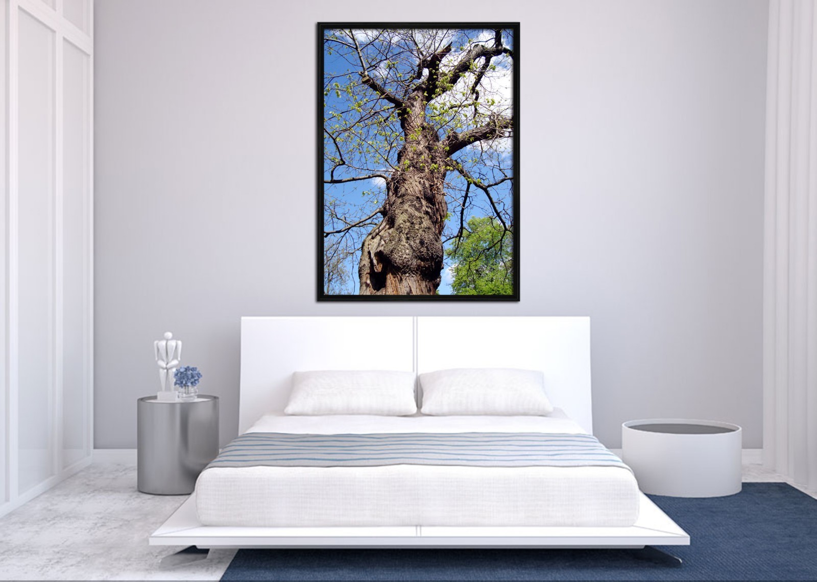 3D Blue Sky Tree 55 Fake Framed Poster Home Decor Print Painting Unique Art