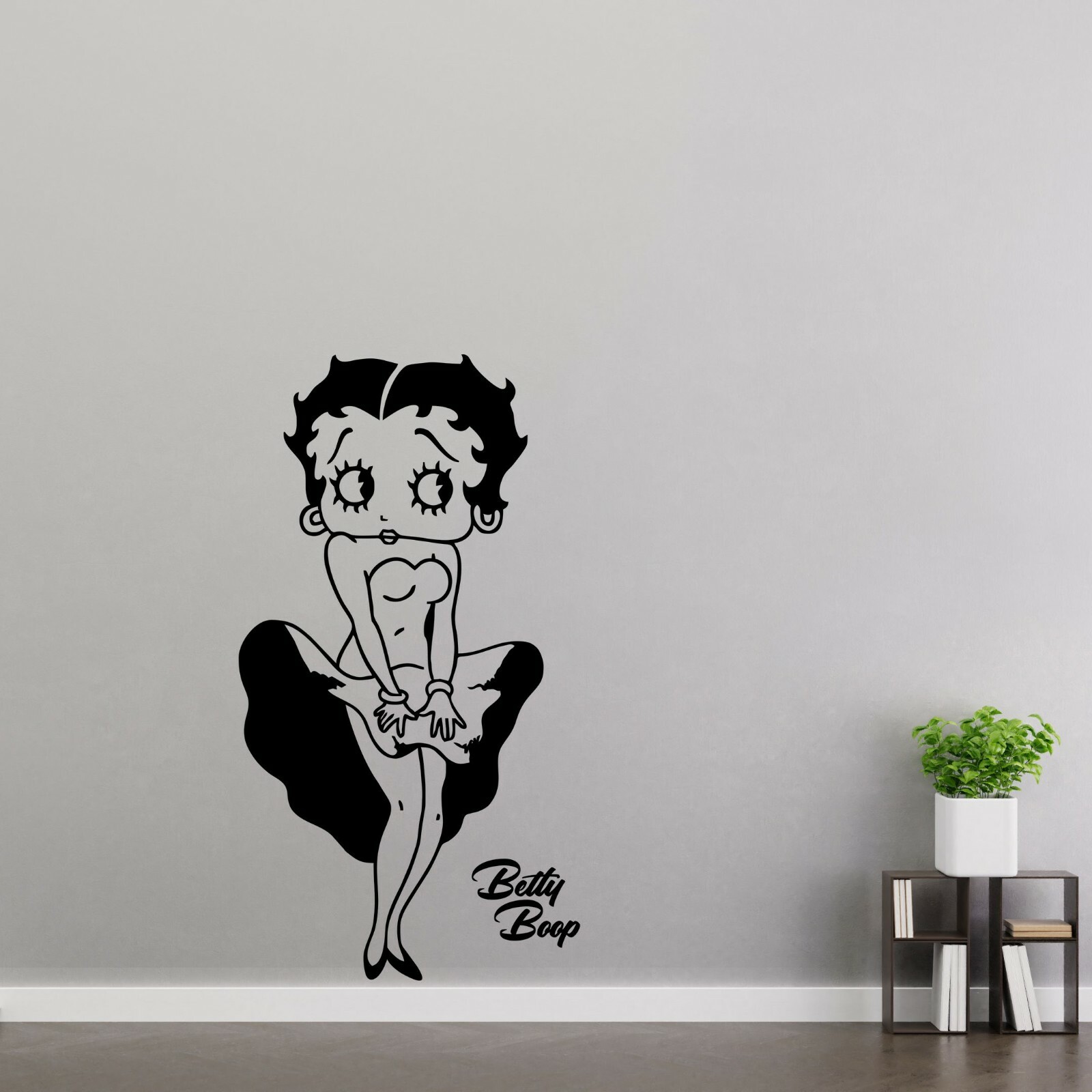 Marilyn Monroe Famous Pose Betty Boop Home Vinyl Decor Girls Bedroom Wall Decal