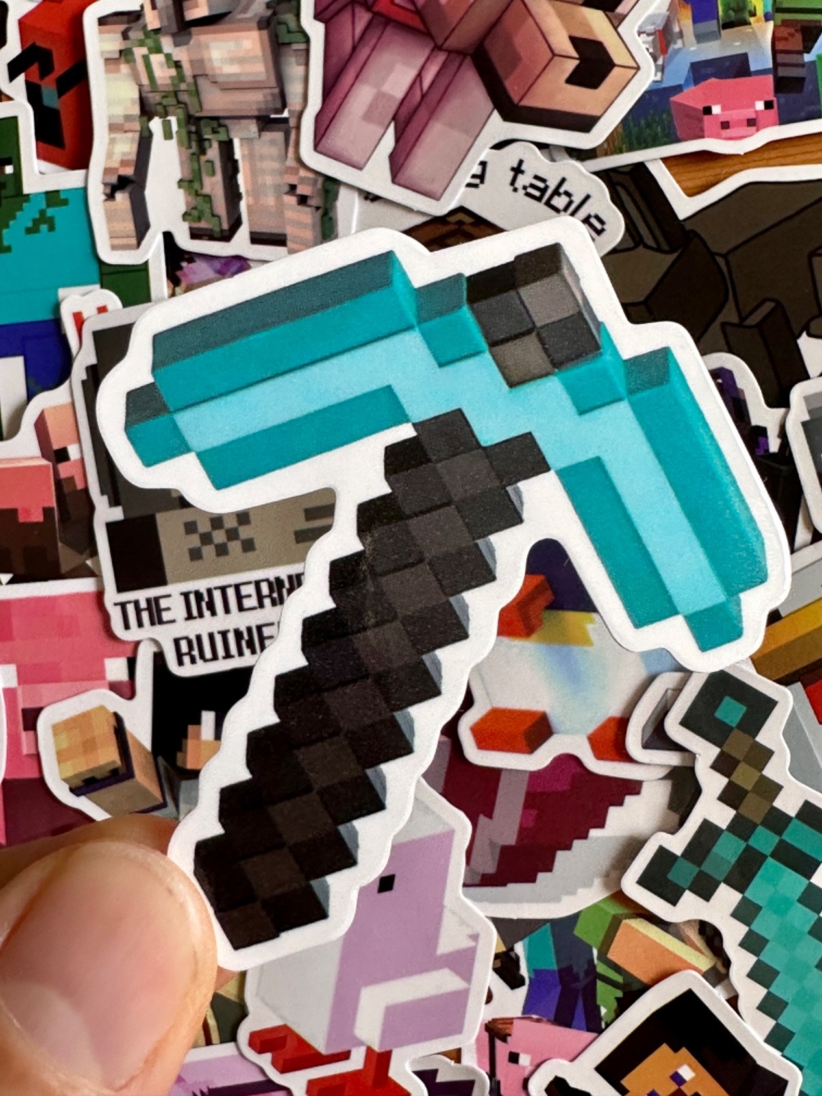 Minecraft Stickers, Gamer Console Movie Water Bottle Laptop Decals Gifts