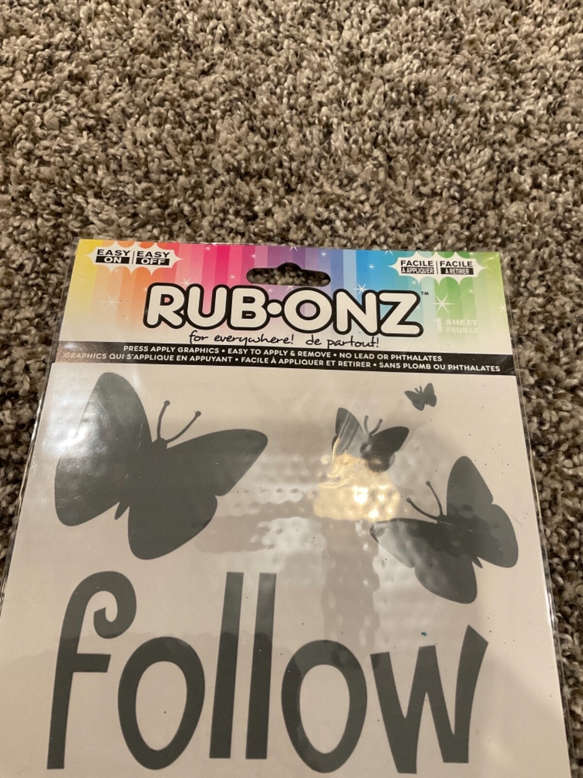 Rub-Onz for everywhere! ‘follow your dreams’ sticker