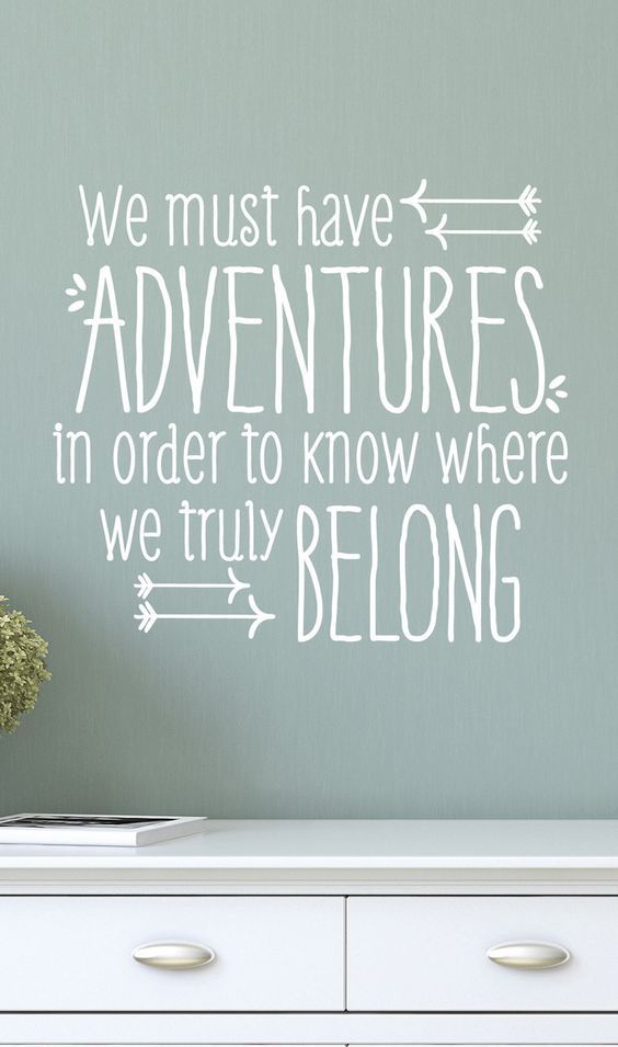 WE MUST HAVE ADVENTURES Wall Words Lettering Quote Decal Home Decor Farmhouse