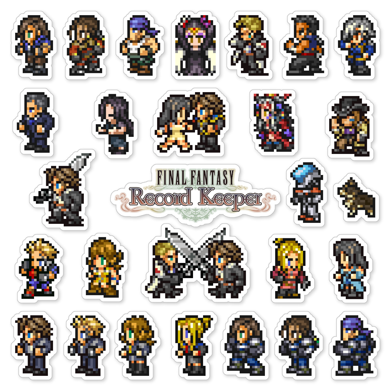Final Fantasy VIII 8 Stickers Final Fantasy Record Keeper 28 Sticker Pack