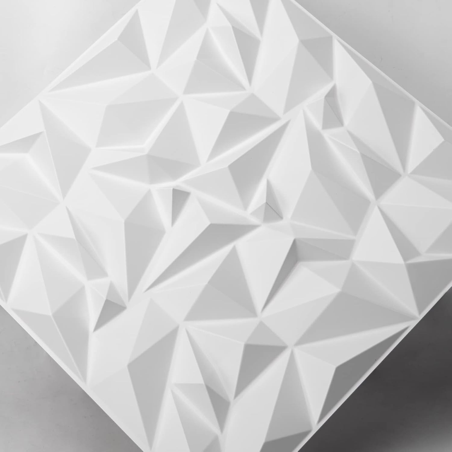 Art3D Textures 3D Wall Panels White Diamond Design for Interior Wall Decor Pack