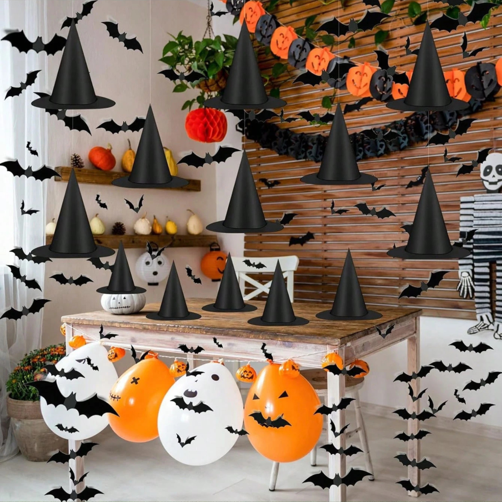3D Bat Stickers 4 Sizes DIY Wall Halloween Decor Scary Bats For Haunted Home New