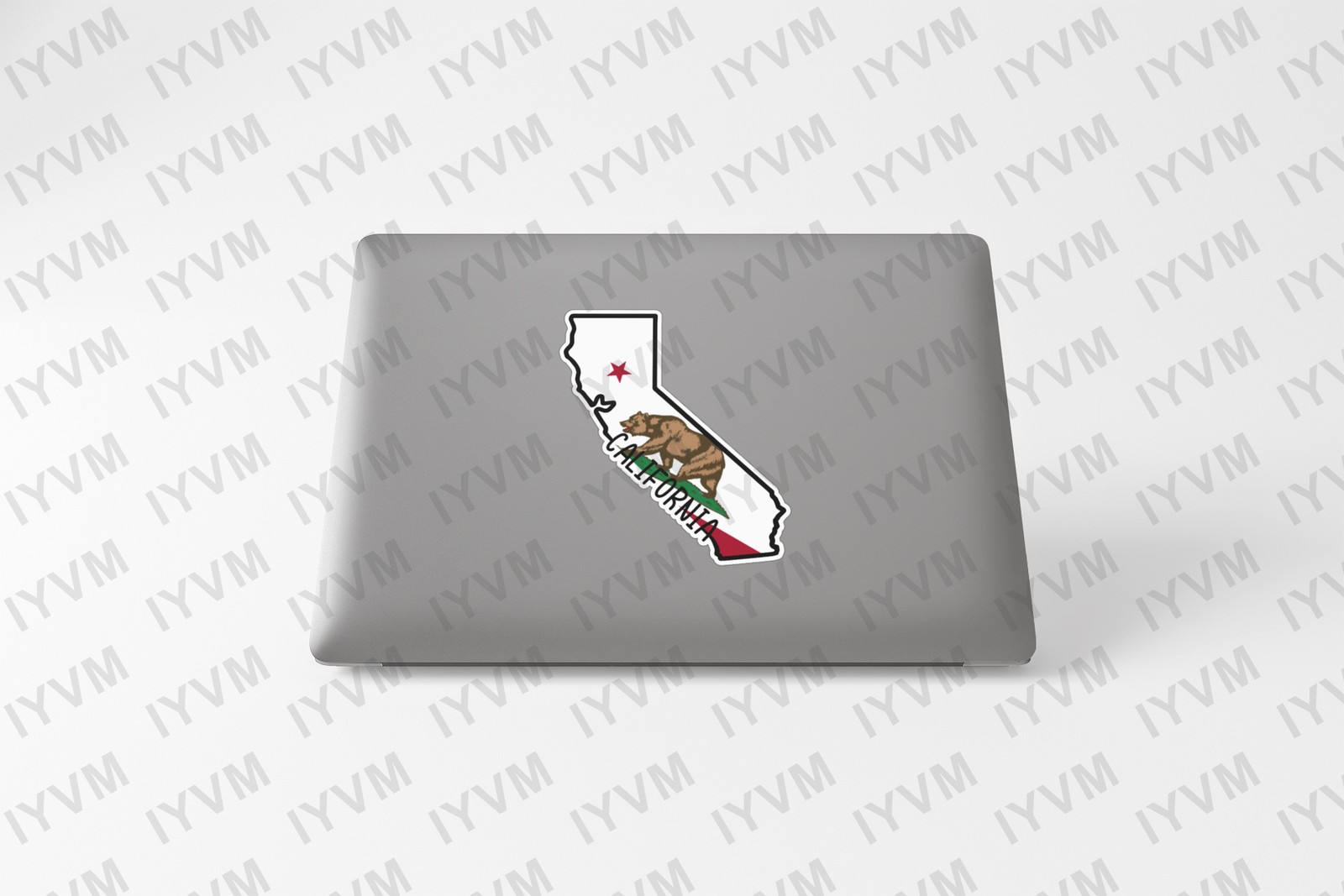 State of California Flag Map Sticker Decal USA California State