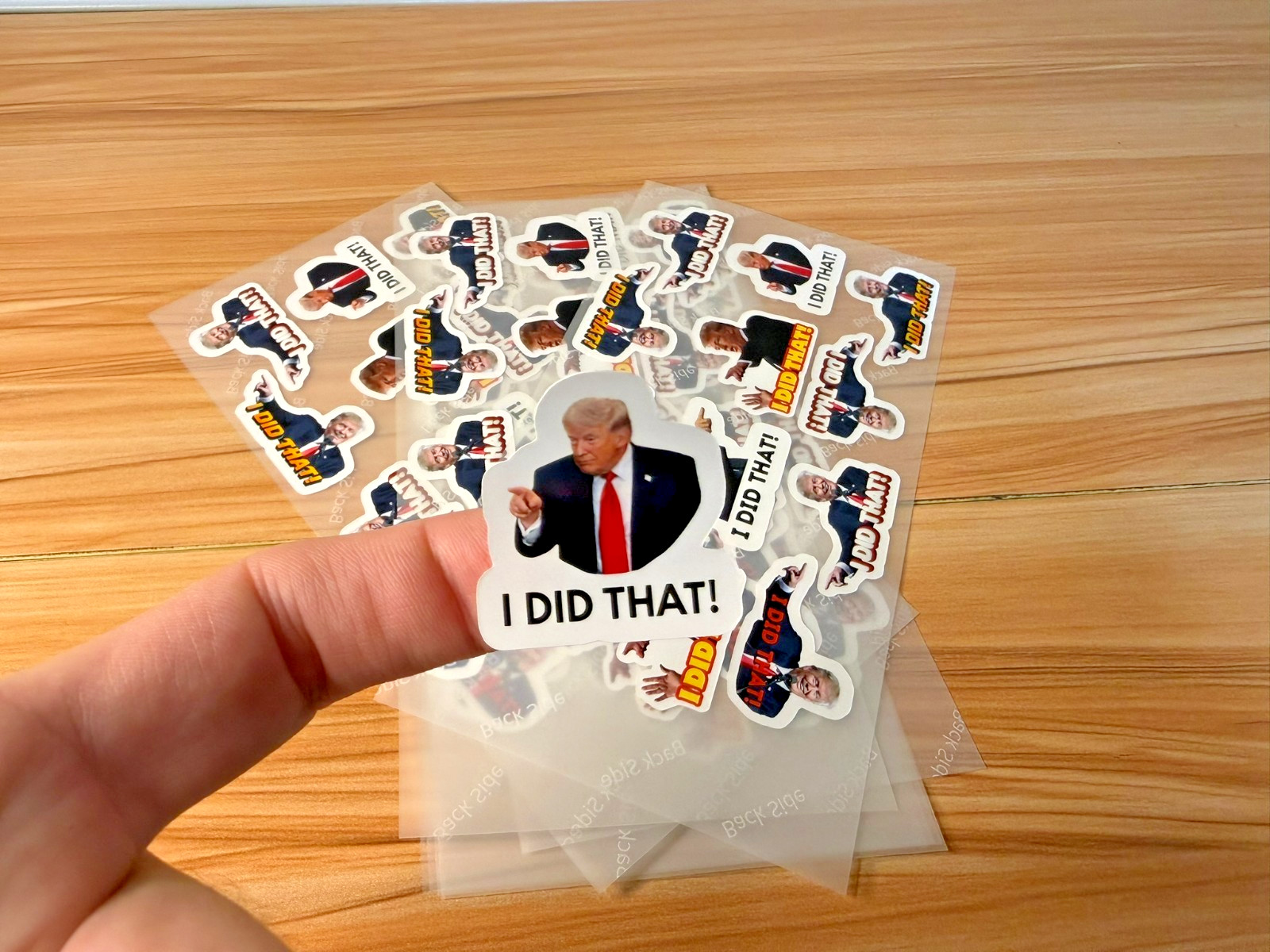 Trump I DID THAT Stickers 50 Pack Waterproof Political Anti Trump Decals 1.5"