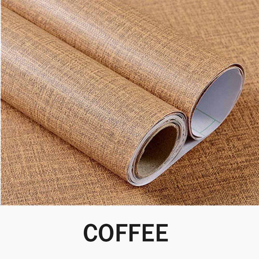 Effortless Decoration with Fade Resistant Pure Colour Linen Wall Decor Sticker