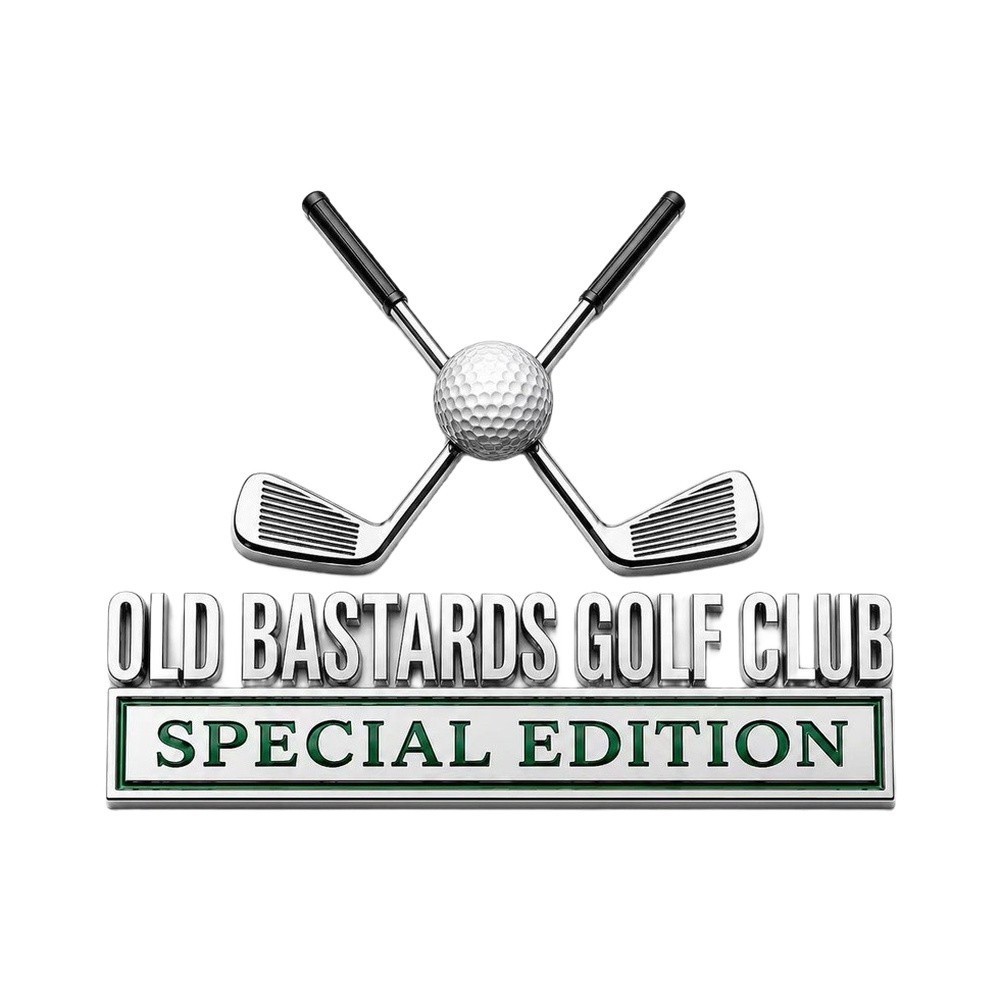 For Elite For Golf Emblem Chrome Badge 10cm Decal Multicolored