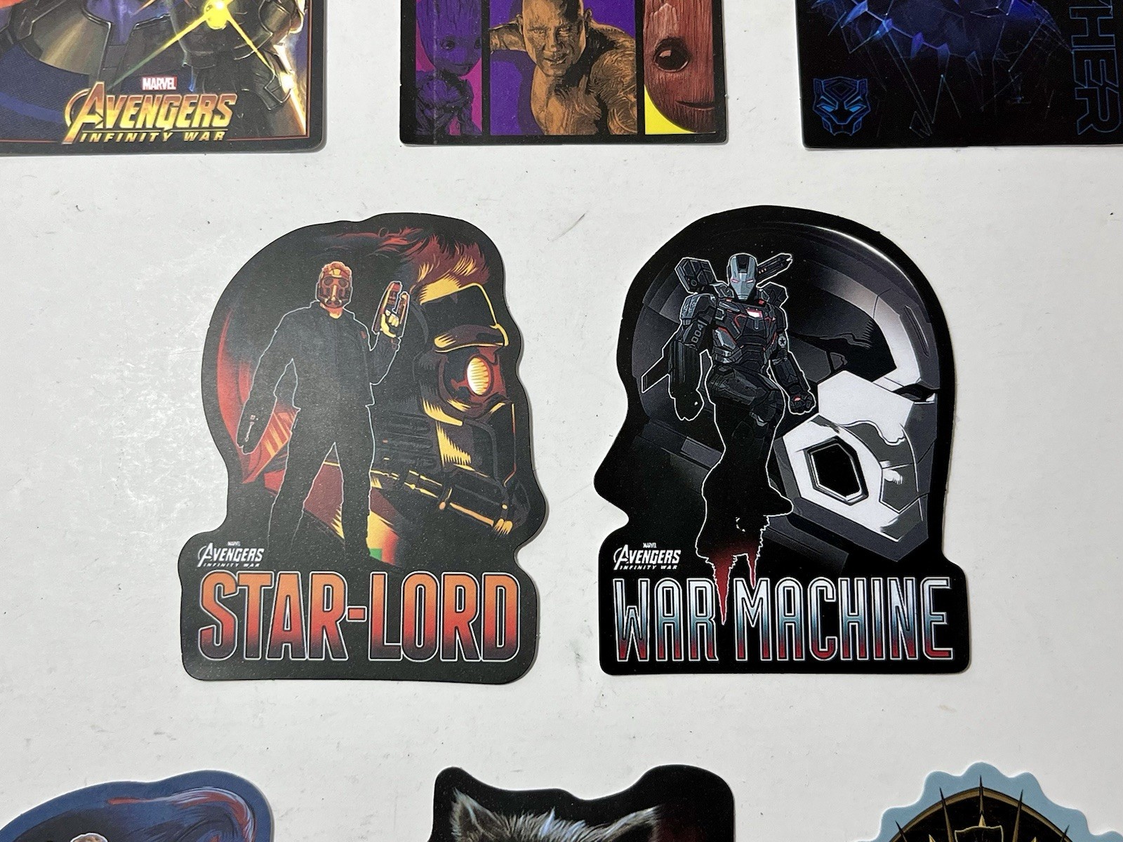 Marvel Avengers Infinity War Sticker Set Thanos Captain America Star Lord Rocket