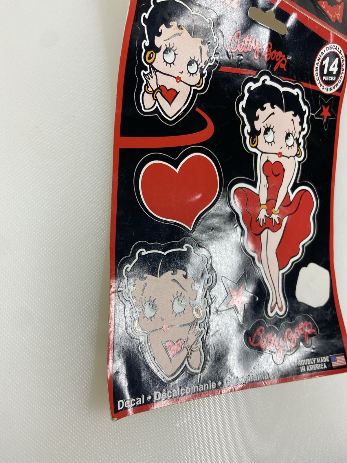 Betty Boop 13 of 14 Piece Decal Kitz 2009 by Chroma Graphics. 8"x6" Card #5332