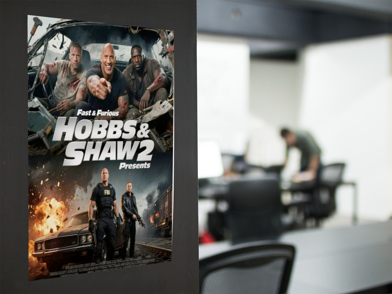 HOBBS & SHAW 2 MOVIE Wall Vinyl Decal Poster Canvas Print Removable Adhesive