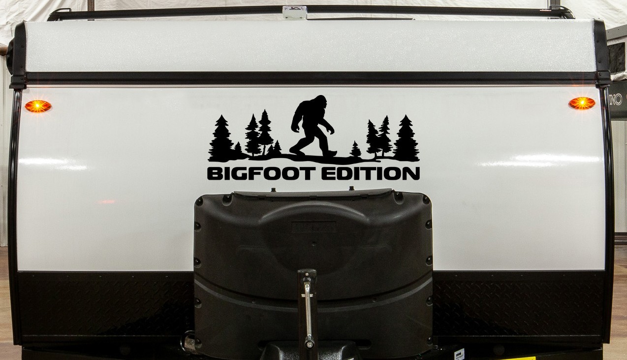 Bigfoot Edition V3 Forest Vinyl Sticker Decal Sasquatch Camping RV Overland