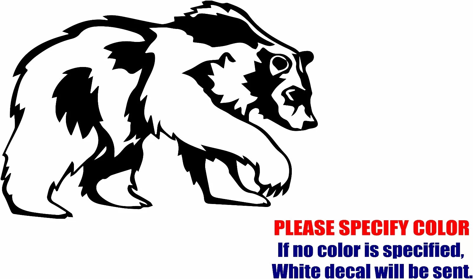 Big Bear #3 adhesive Vinyl Decal Sticker Car Truck window Various Sizes